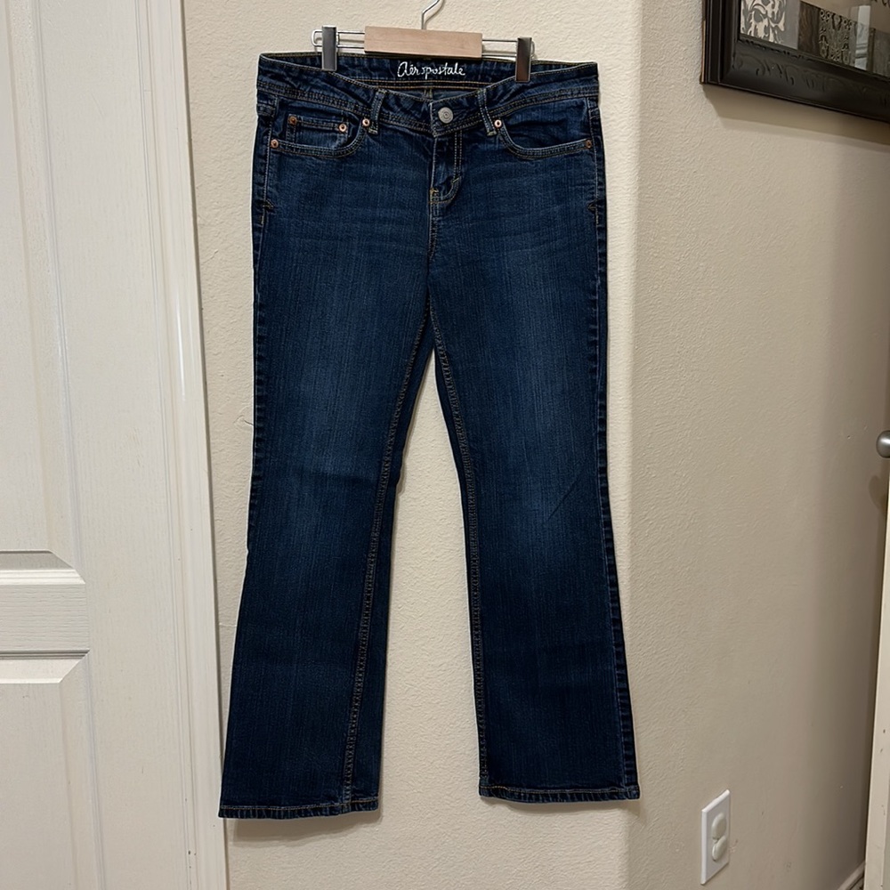 Aero  Jeans- Dk. blue -  8 short